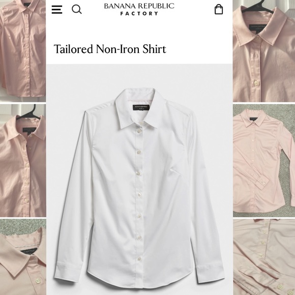 Banana Republic Tailored Non-Iron Shirt - Picture 6 of 8
